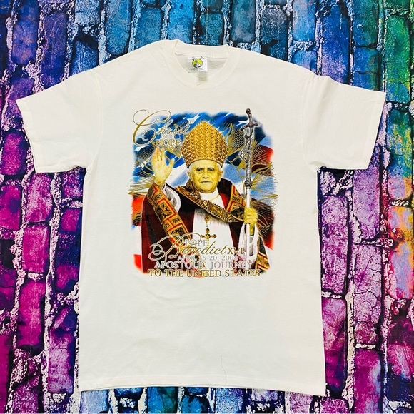 Pope Benedict XVI Tap tee size Large - Picture 1 of 3